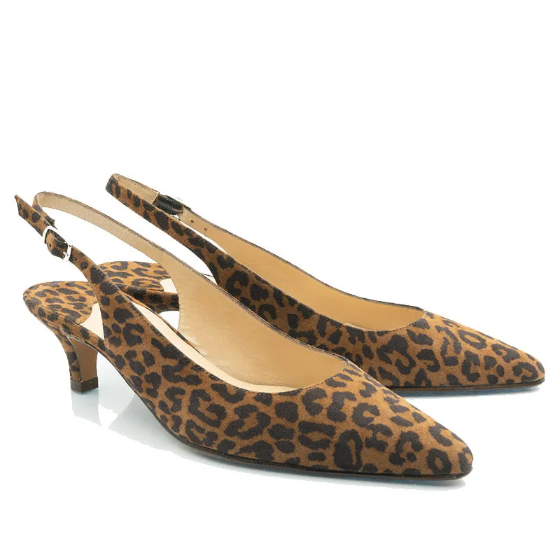 Bégum Paris Volant escarpins bleu marine petit talon