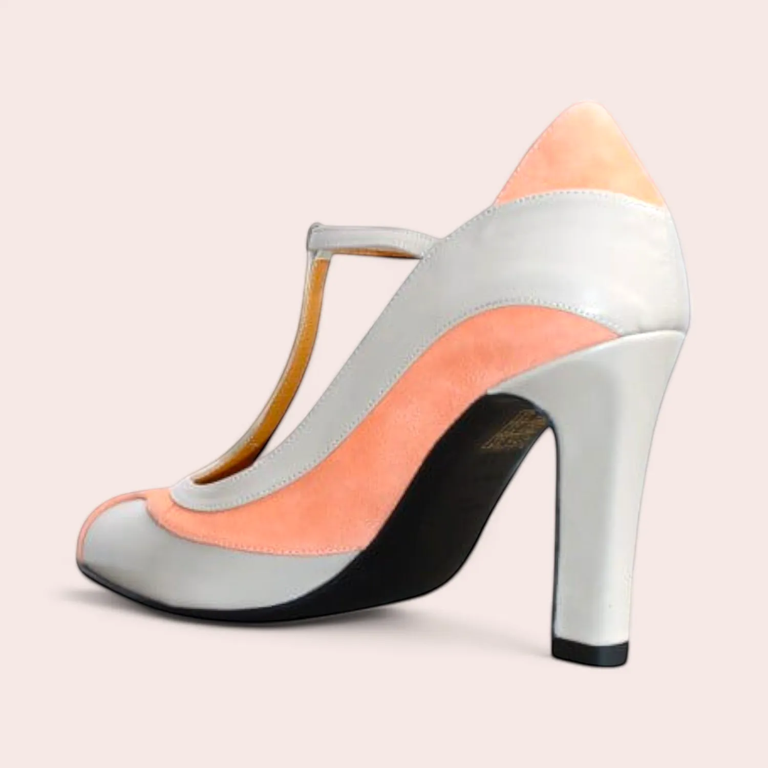Karine Arabian Esme escarpin salomé cuir gris pointure 40