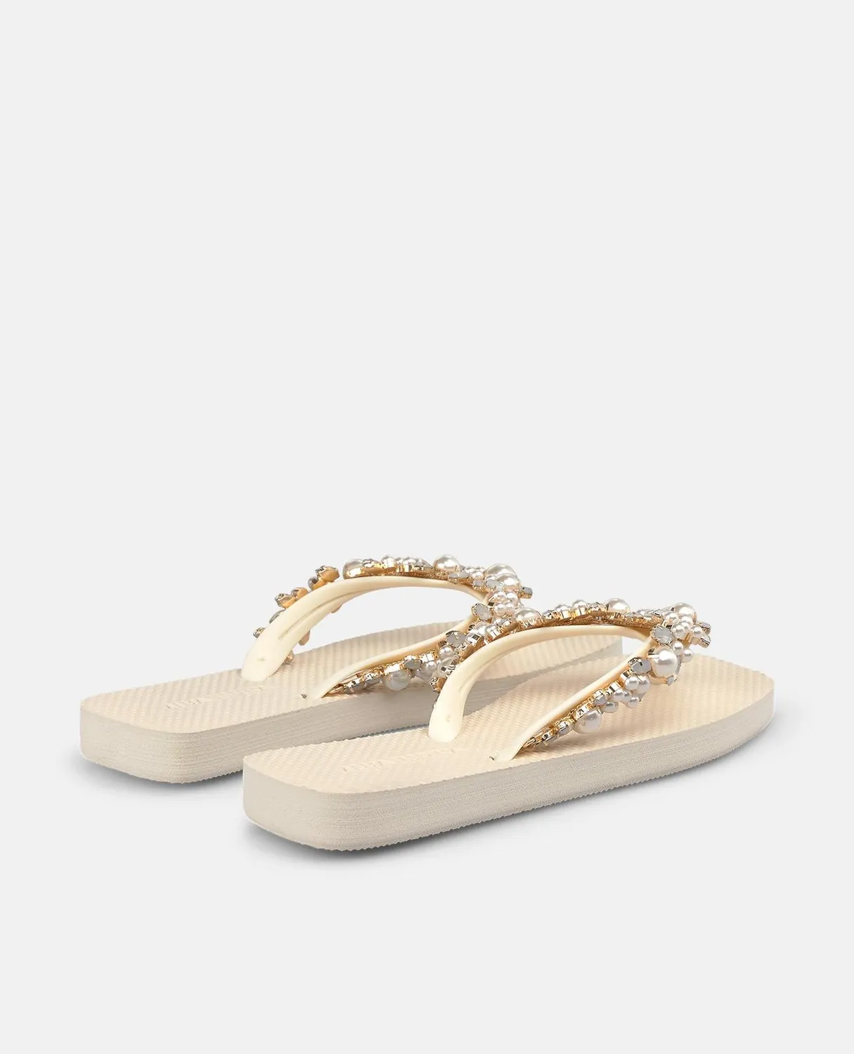 Alma en Pena V269008 Summer White tongs blanc plat 2 cm
