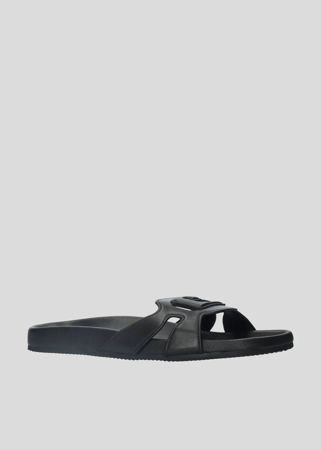 Lola Cruz Cuirine Bio sandales plates noires vegan