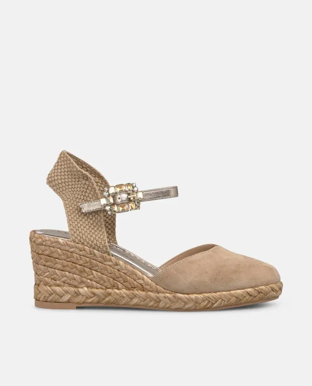 Alma en Pena V265691 espadrilles compensées sable 6,5 cm