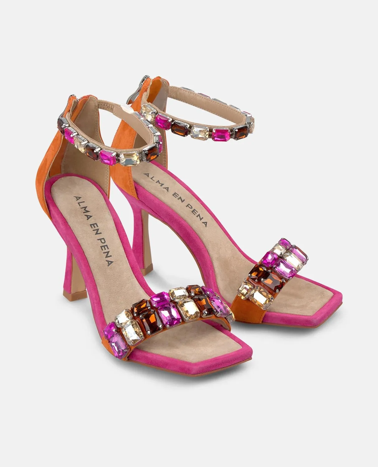 Alma en Pena V250834 sandales talon fuchsia 9 cm