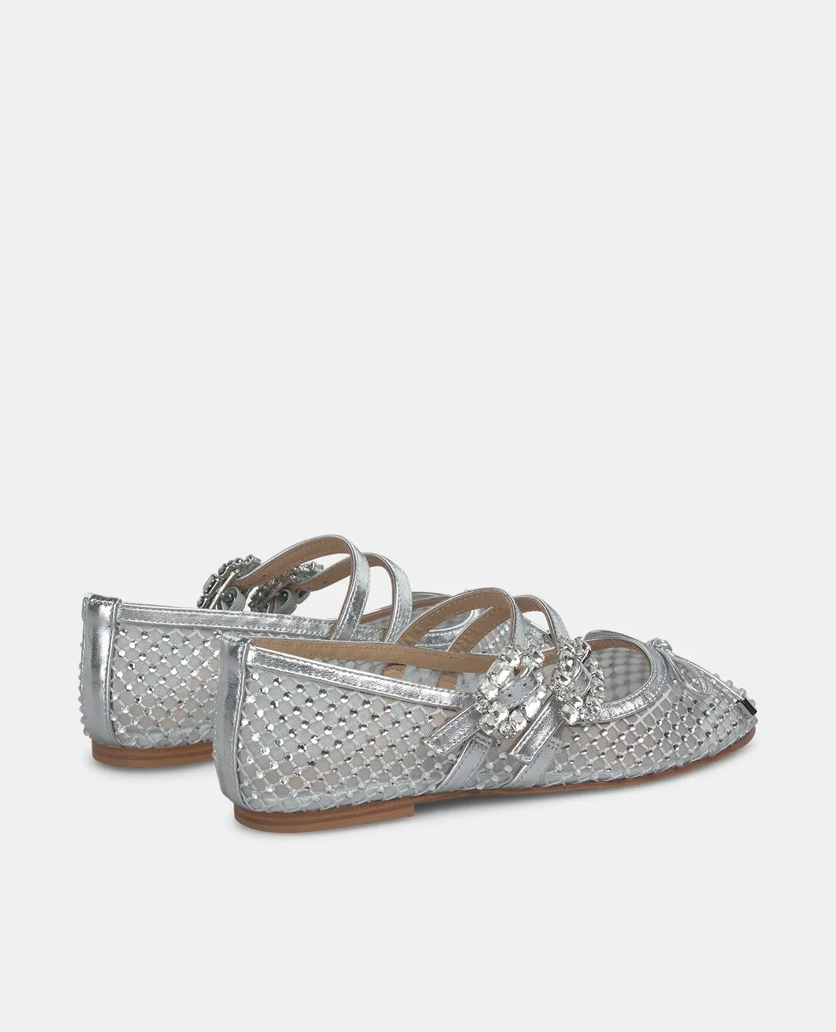 Alma en Pena V250532 ballerines argent résille strass plates