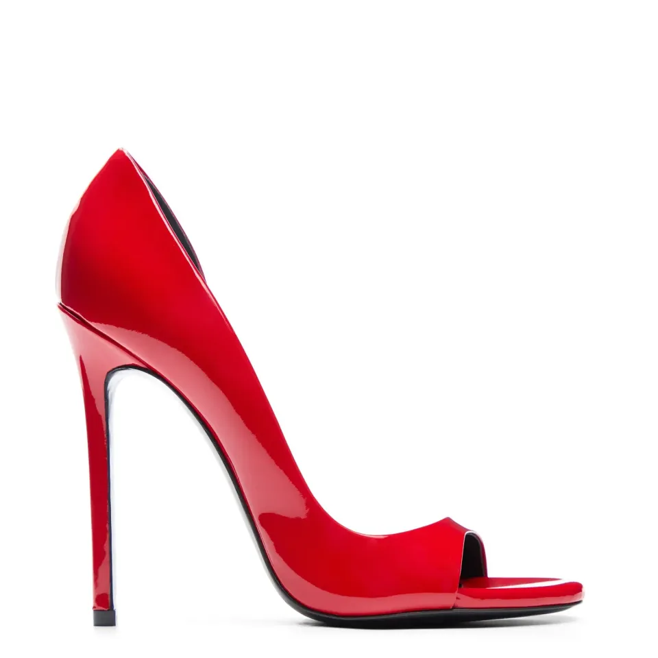 Maison Ernest Plaisir 120 escarpins vernis rouge