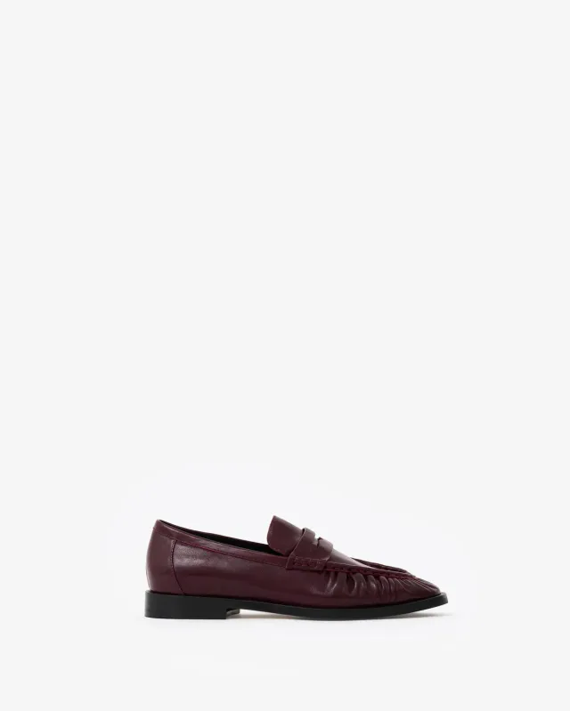 Mi/Mai Orso Burgundy mocassins cuir bordeaux