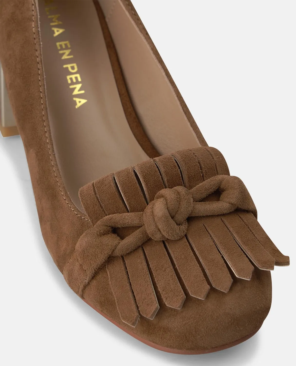 Alma en Pena I260156 escarpin daim camel 5,5 cm