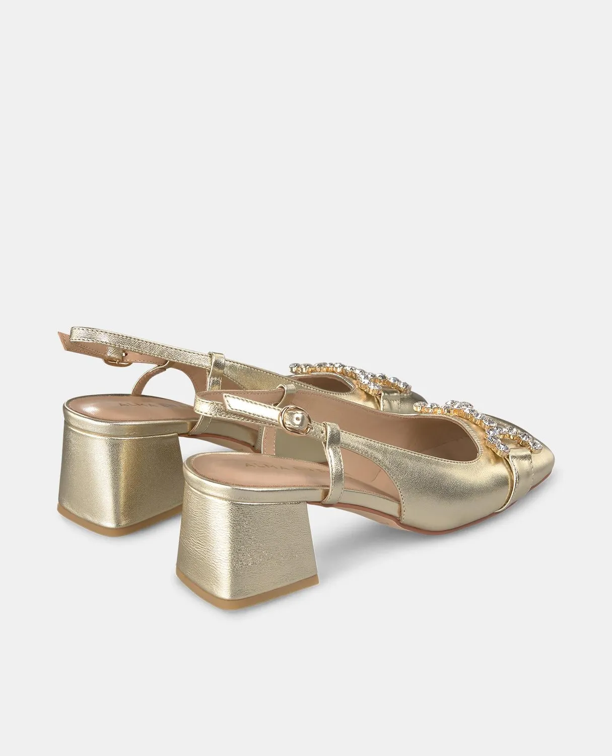 Alma en Pena V250571 escarpins slingback doré