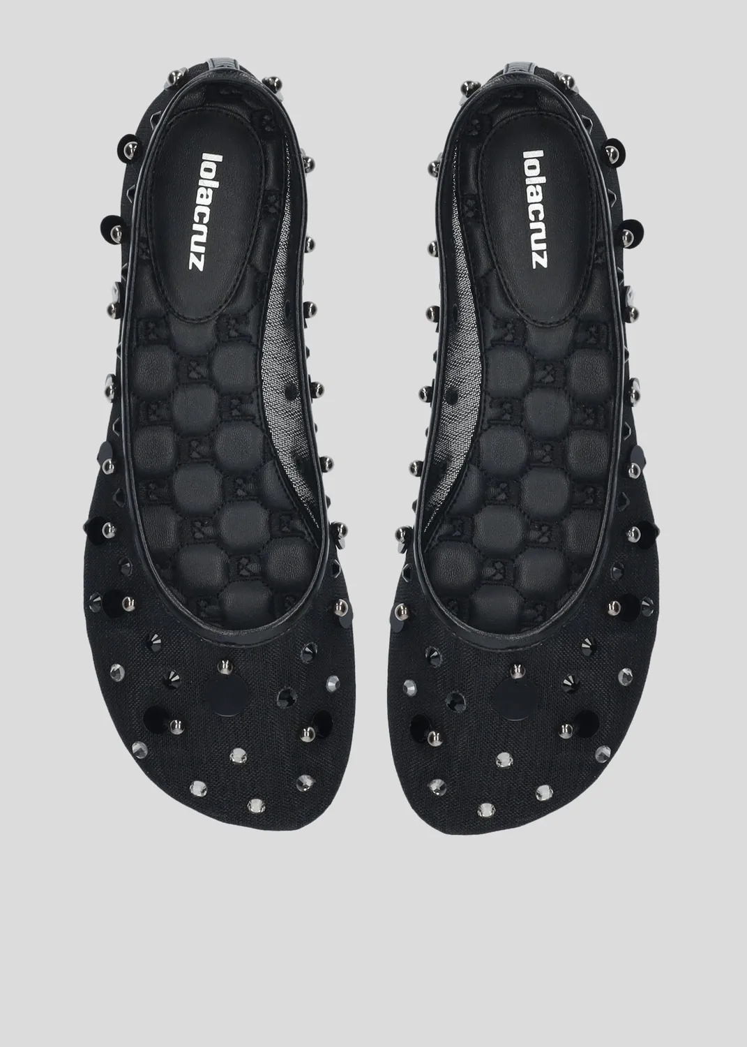 Lola Cruz Daphne ballerines noir cuir