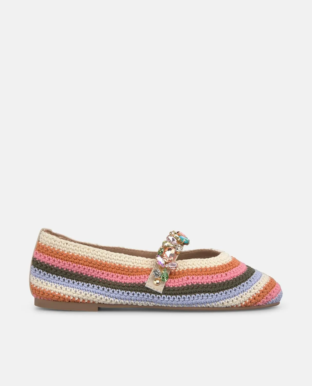 Alma en Pena V261203 ballerines crochet multicolore plates