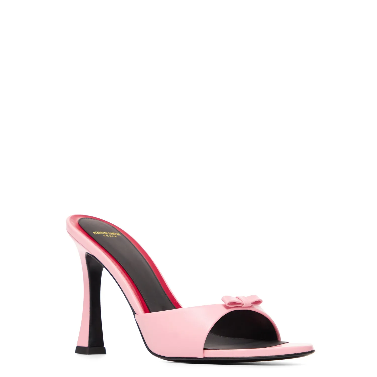 Maison Ernest Lydalia 95 mules rose pastel cuir mat talon 9,5 cm