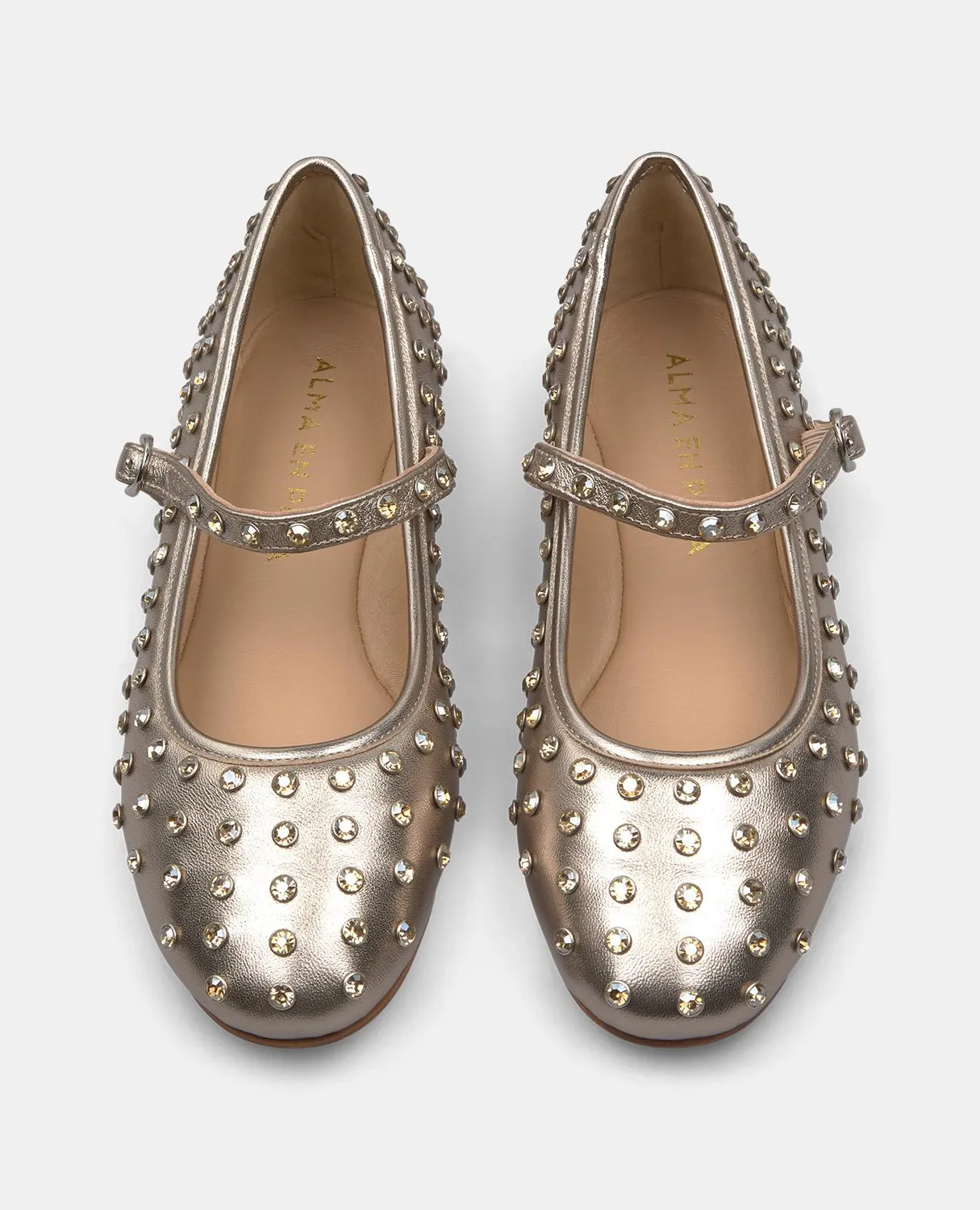 Alma en Pena V250534 ballerines bronze à strass
