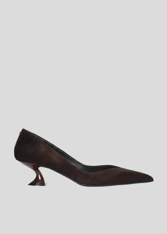 Lola Cruz Eugenia 50 escarpins chocolat talon 5 cm