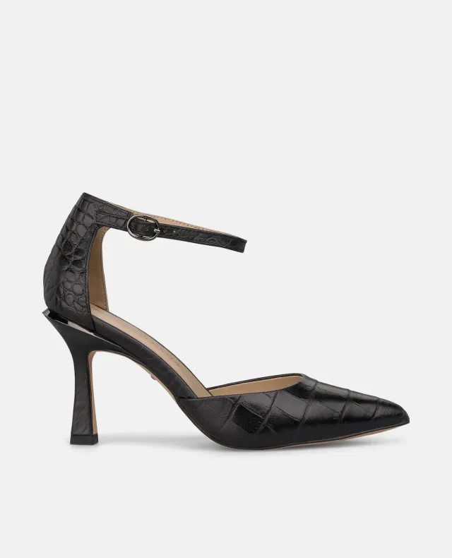 Alma en Pena I260257 escarpins cuir noir talon 9 cm