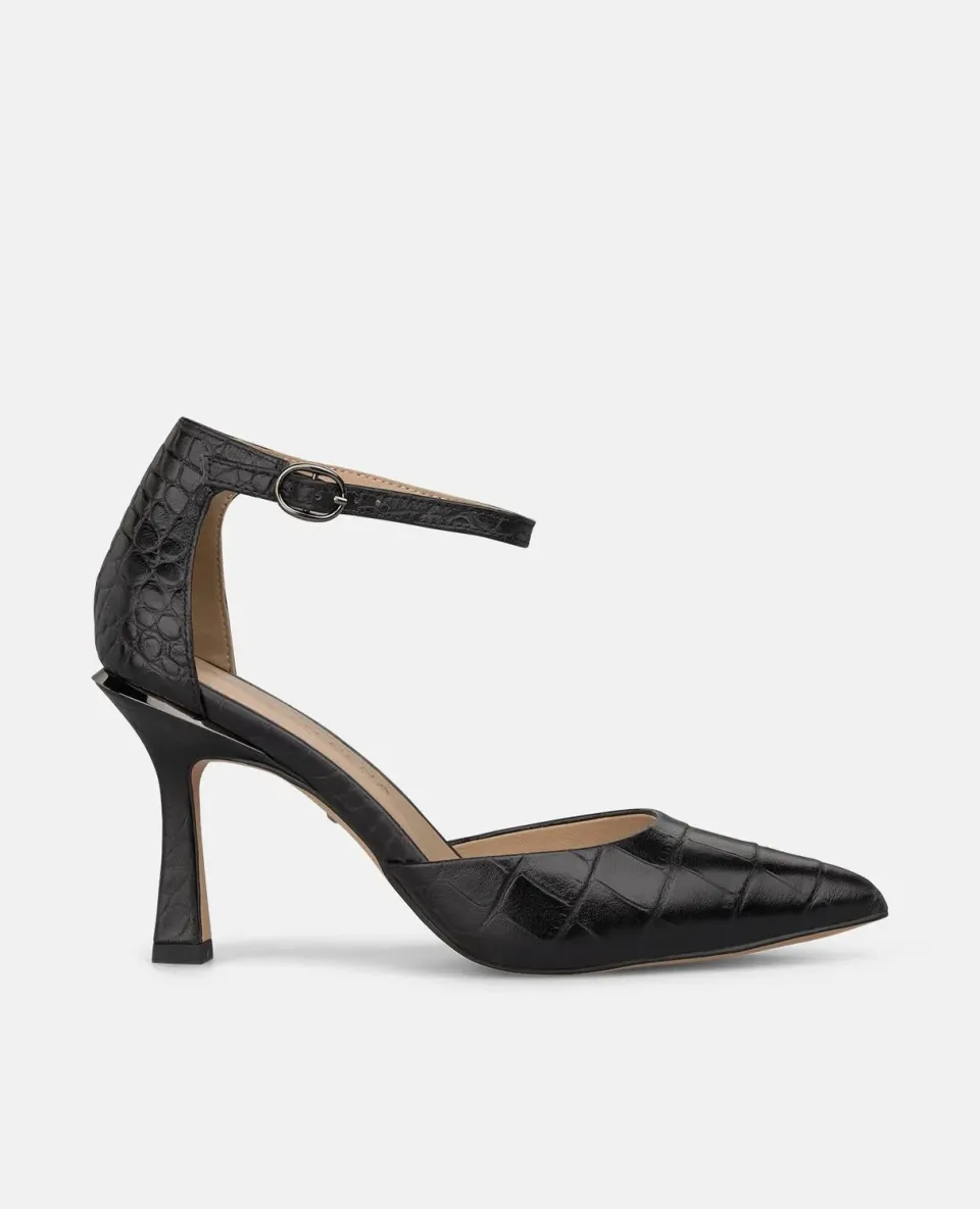 Alma en Pena I260257 escarpins cuir noir talon 9 cm