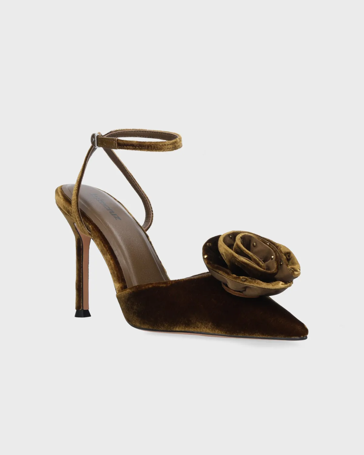 Lola Cruz Fiorella 95 escarpins ocre cuir 9,5 cm