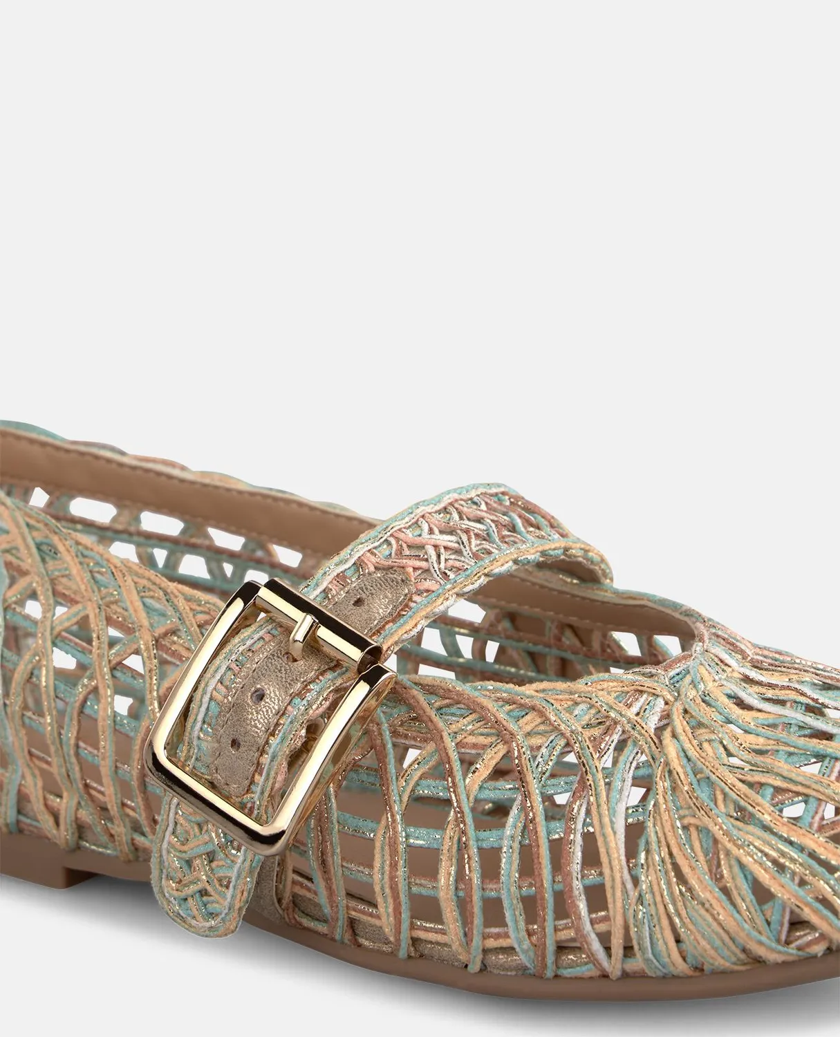 Alma en Pena V2650053 ballerines sable boucle bijou plates