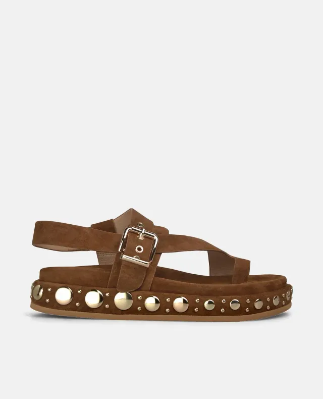 Alma en Pena V267201 sandales caramel plateforme 3 cm