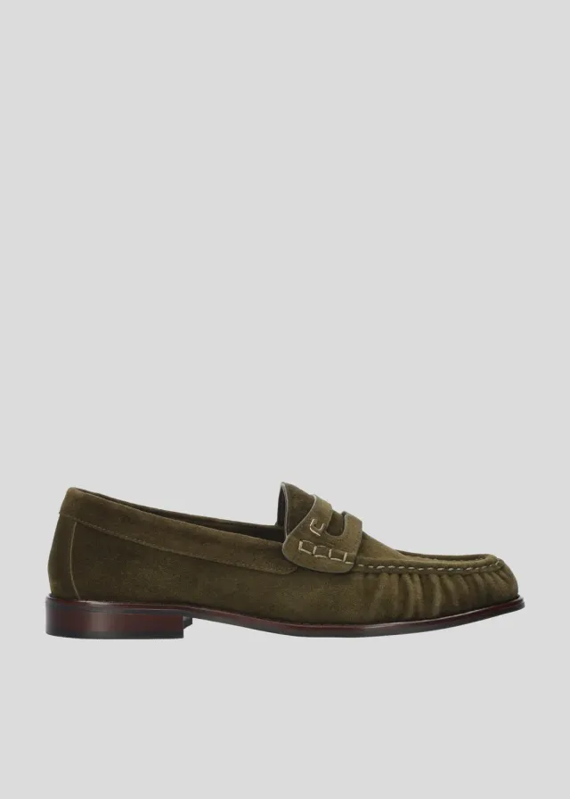 Lola Cruz Orea mocassins militaire cuir