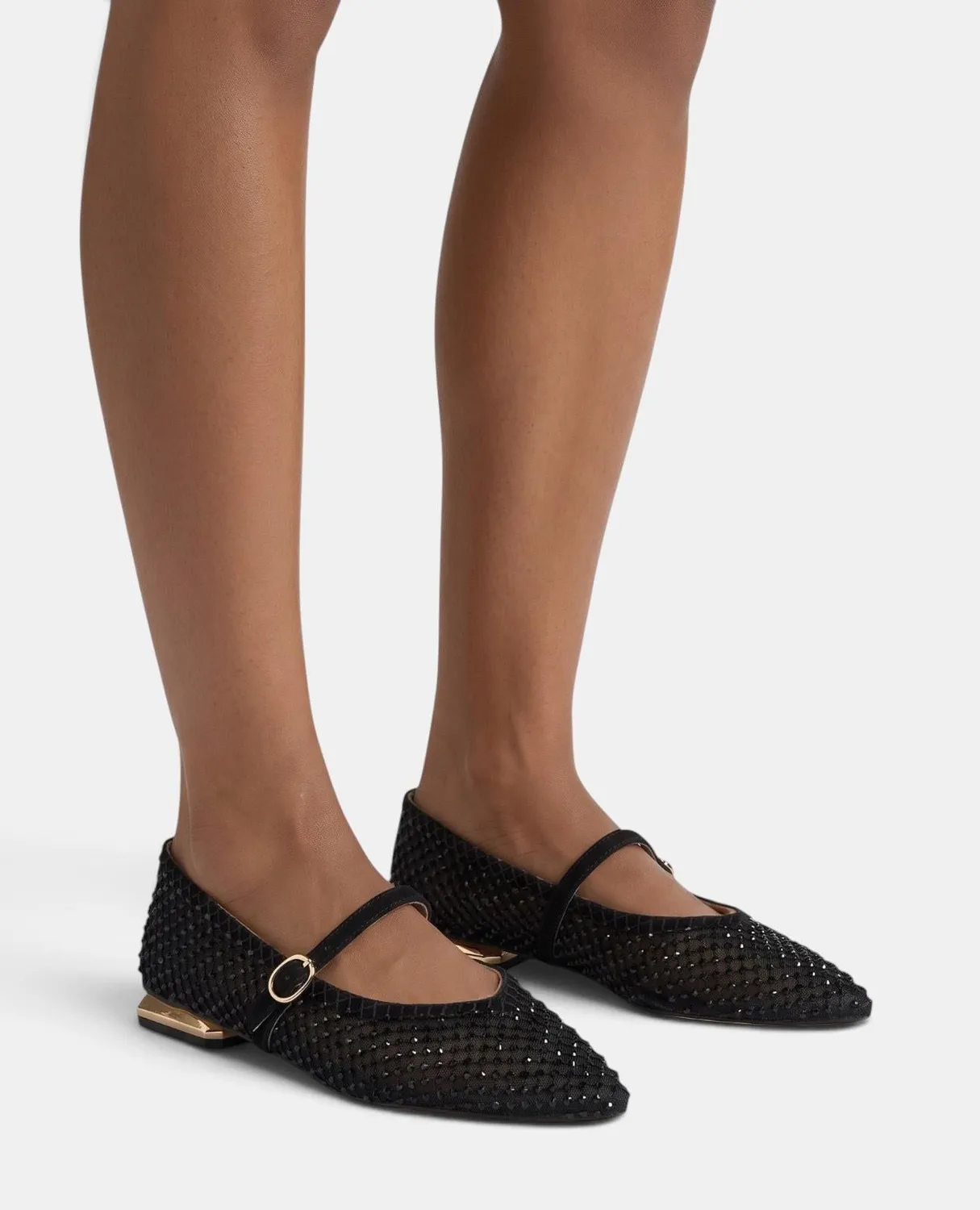 Alma en Pena I260102 ballerines maille noir strass