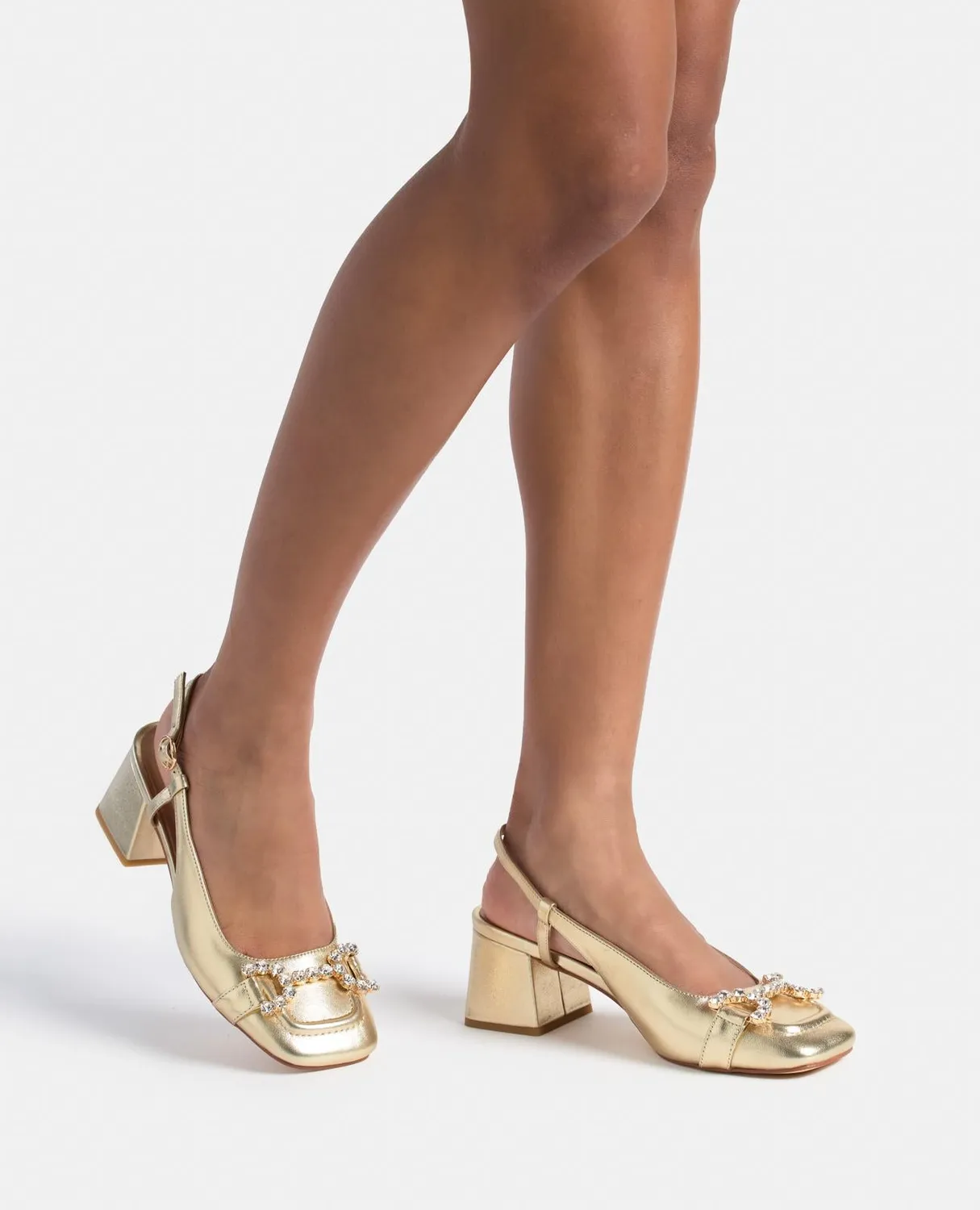 Alma en Pena V250571 escarpins slingback doré