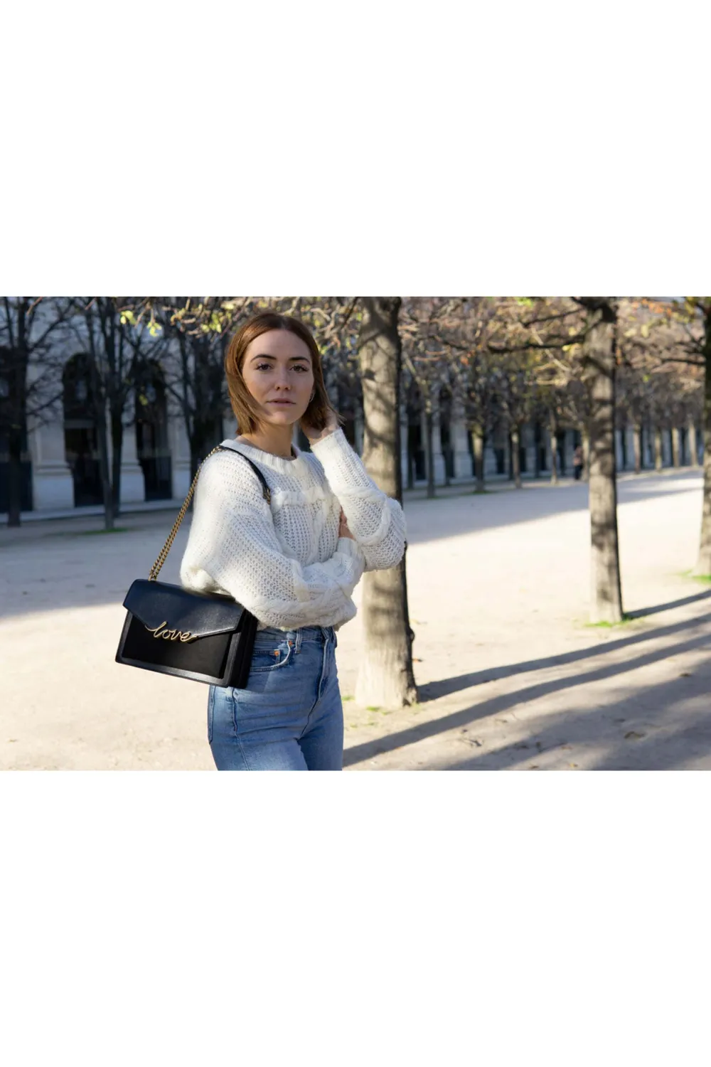 Mi/Mai Premier Amour Black on Black sac cuir 26 cm