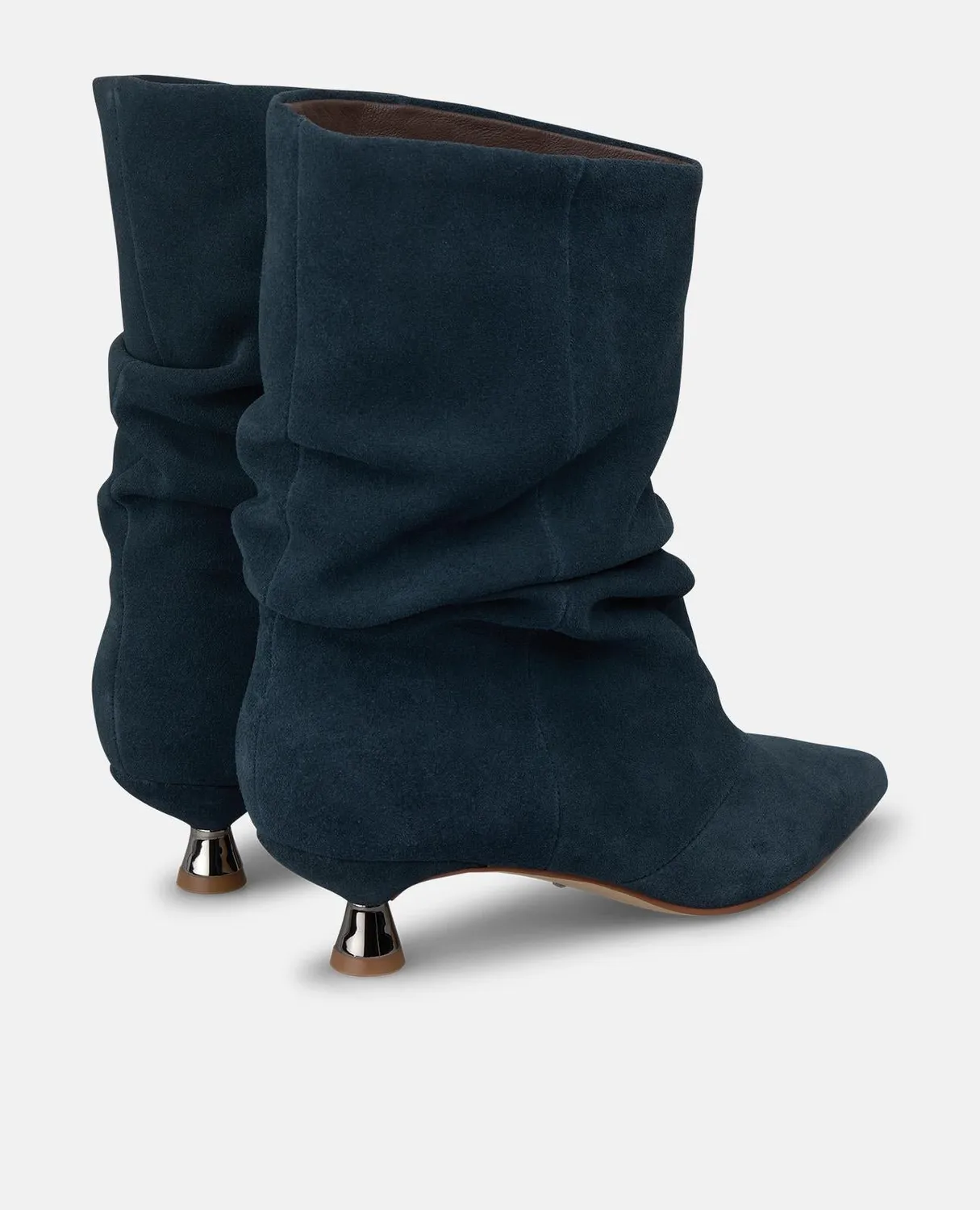 Alma en Pena I260370 bottines suède bleu marine talon 4 cm