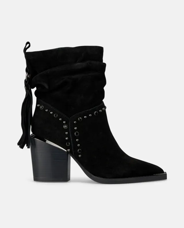 Alma en Pena I250834 bottines cowboy noires cuir