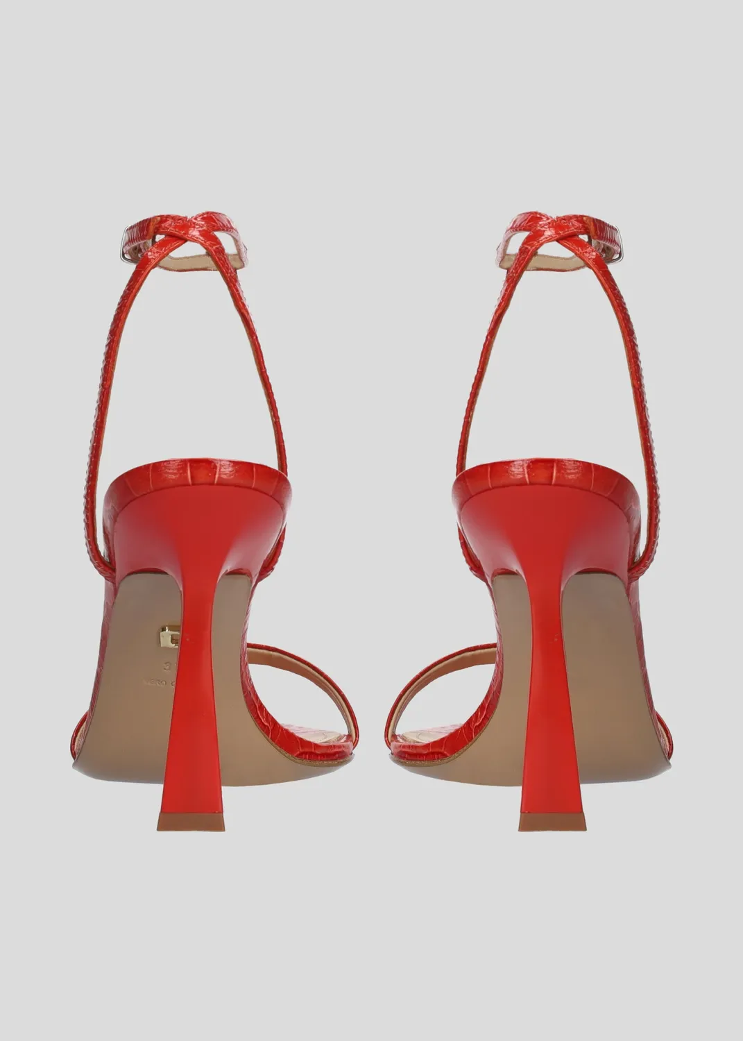 Lola Cruz Summer Heel Sandals 95 sandales rouge 9,5 cm