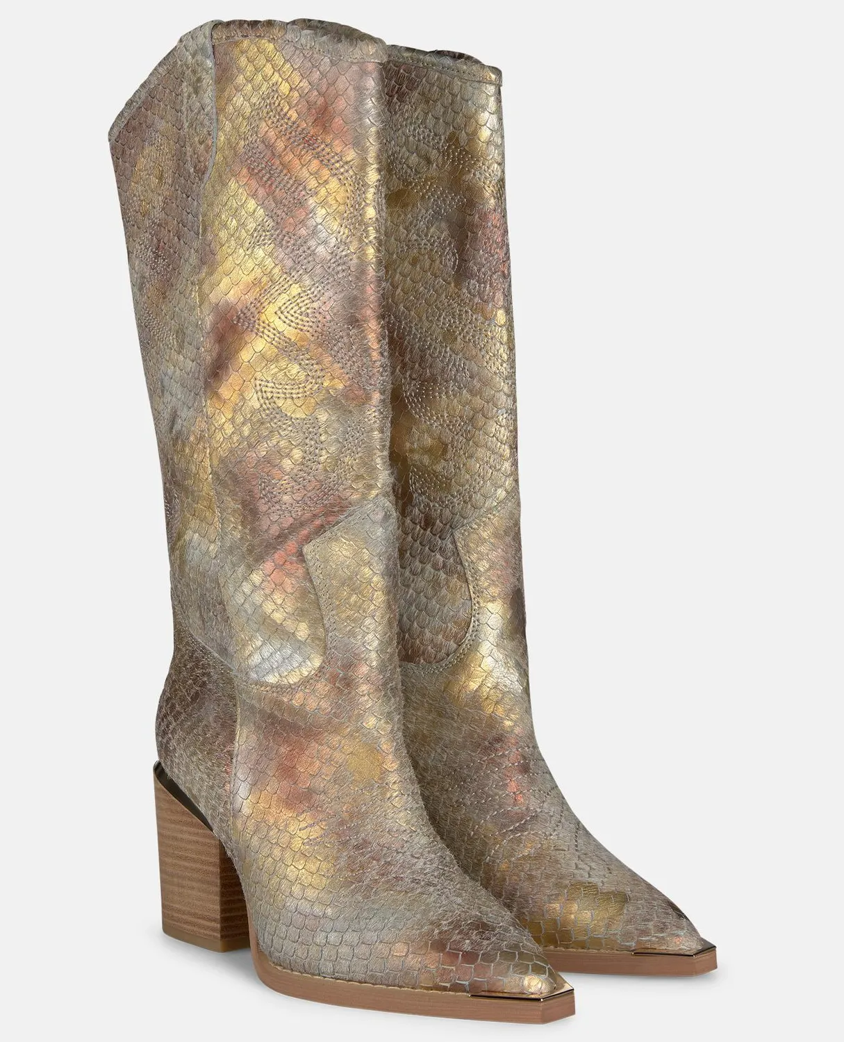 Alma en Pena V260108 bottes campera camel talon 7,5 cm