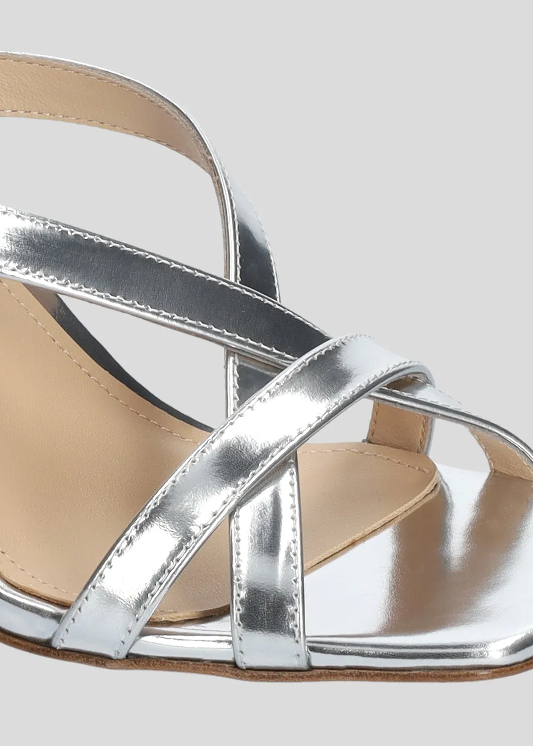 Lola Cruz Richie 85 sandales argent talon 8,5 cm