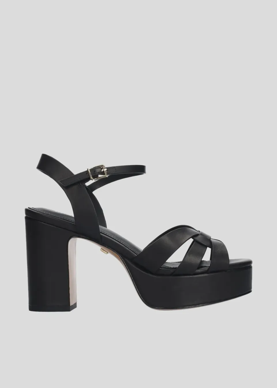 Lola Cruz Aria Platform 95 sandales à talons noir plateforme