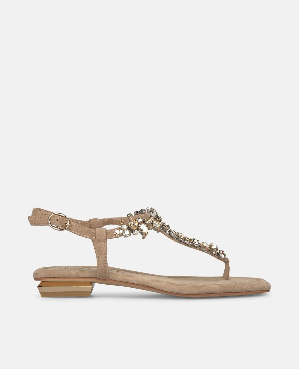 Alma en Pena V268601 sandales plates sable strass