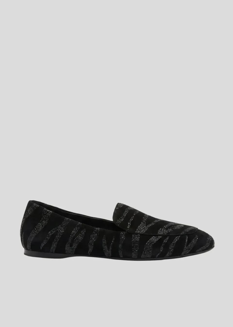 Lola Cruz Larissa mocassins noir cuir plat