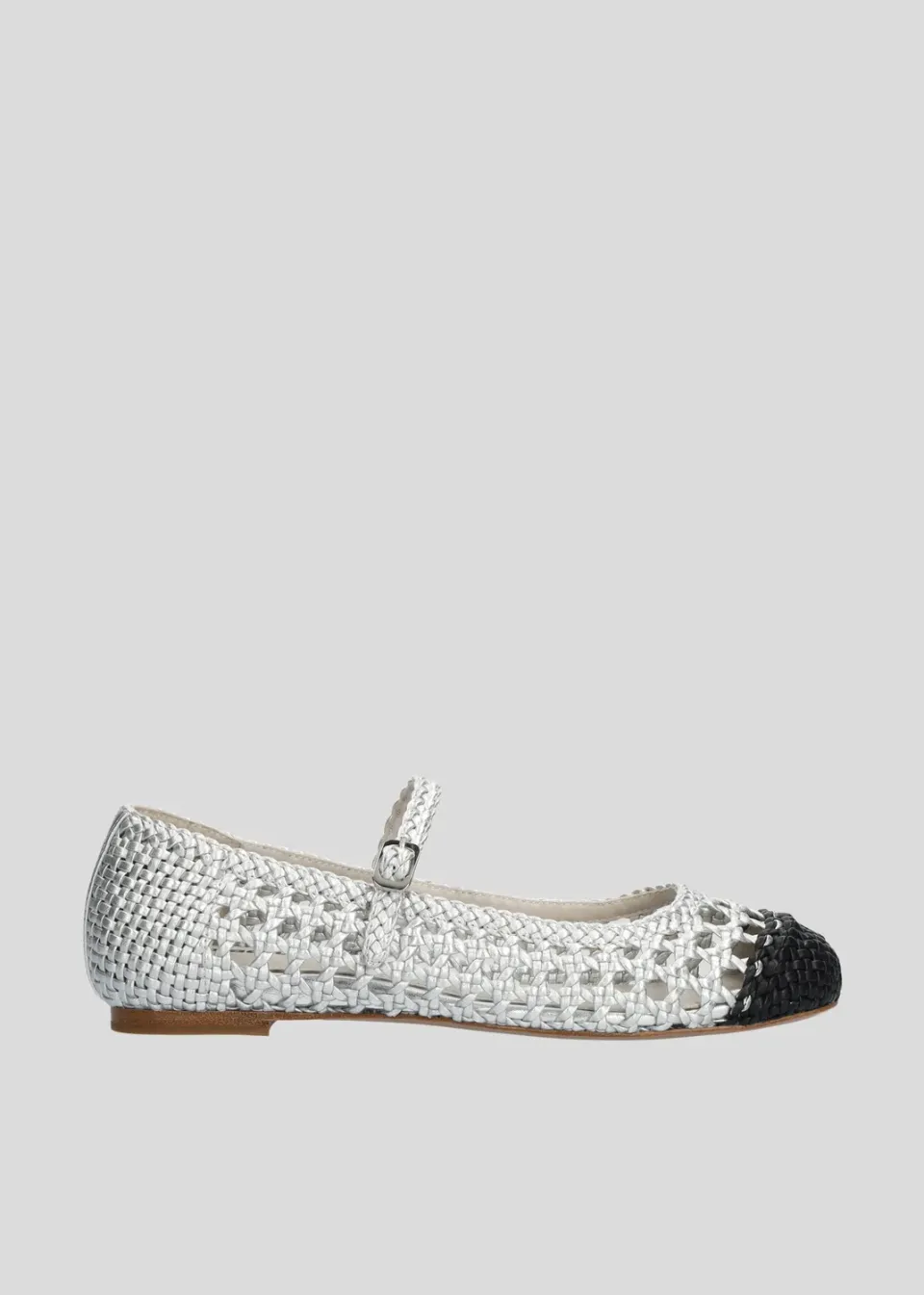 Lola Cruz Brie ballerines argent plata plates