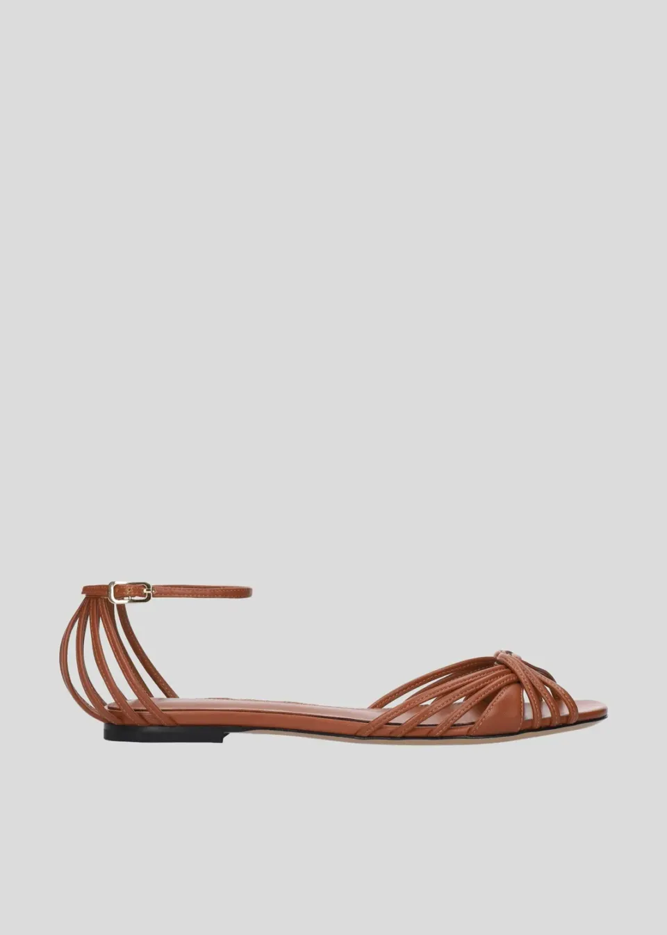 Lola Cruz Heura sandales plates terracotta cuir