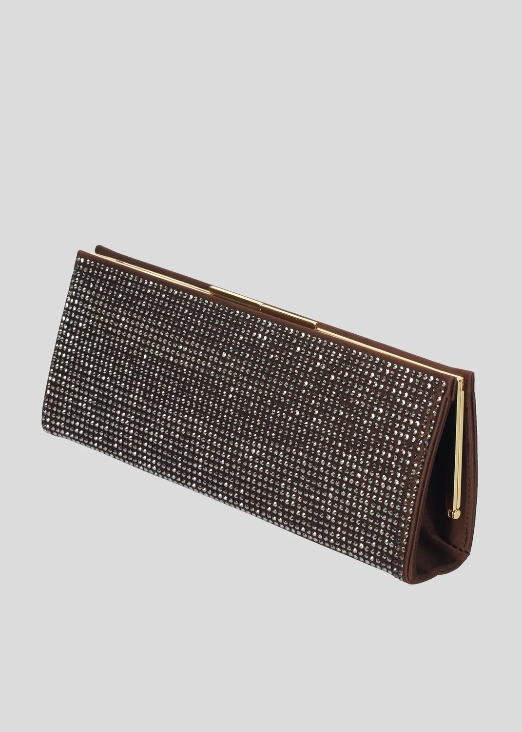 Lola Cruz Écla pochette marron cuir véritable