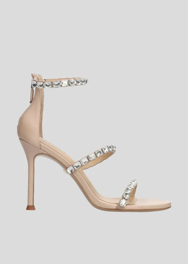 Lola Cruz Shafira 95 sandales nude talon 9,5 cm