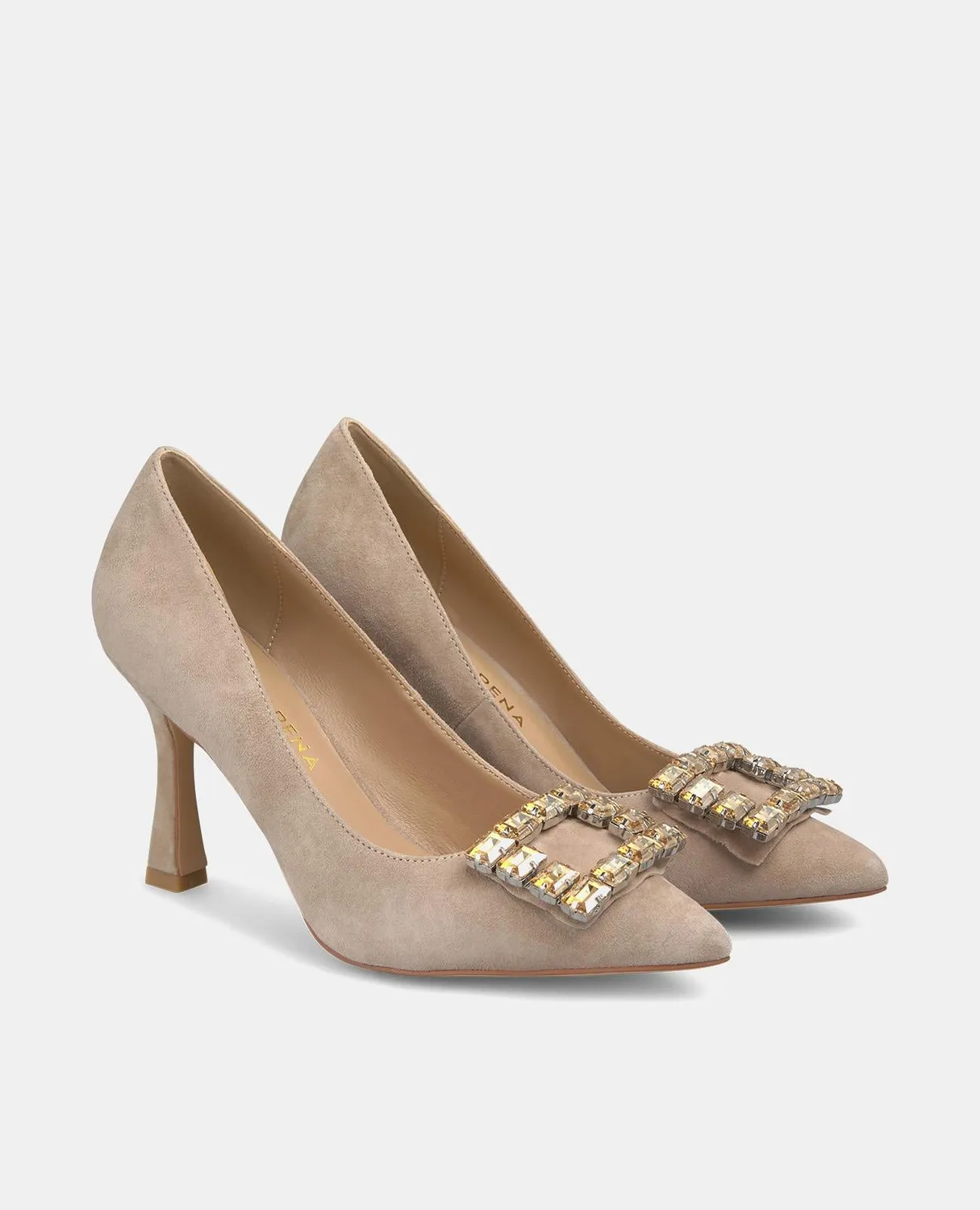Alma en Pena I240341 escarpins vison cuir talon aiguille