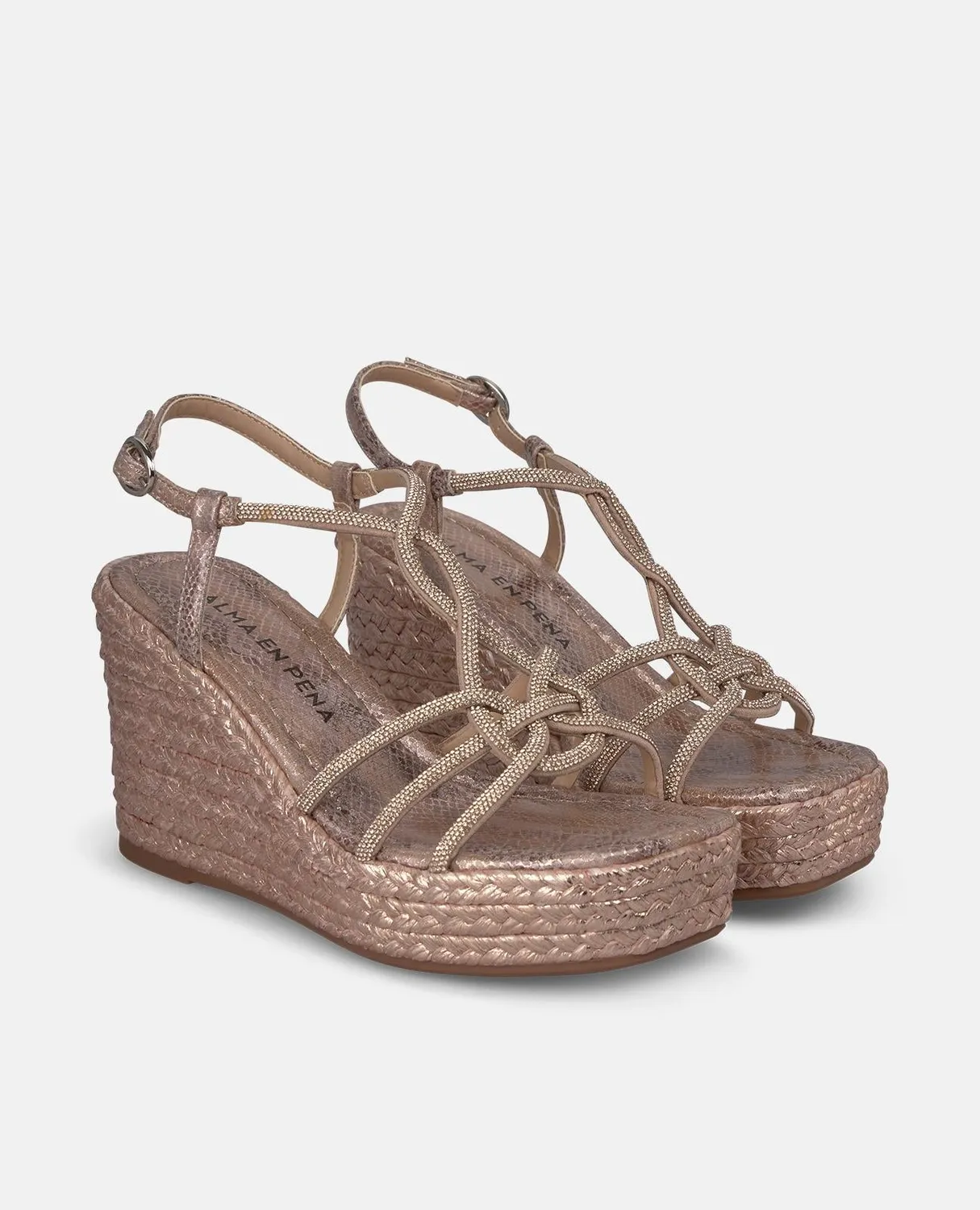 Alma en Pena Claudia V2651110 compensées rose talon 9 cm