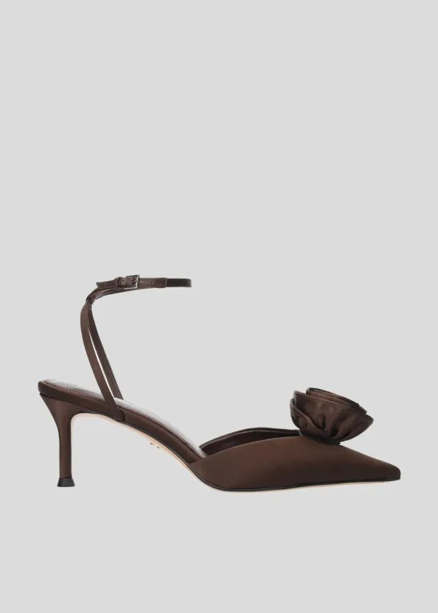 Lola Cruz Fiorella Pumps 95 escarpins chocolat cuir