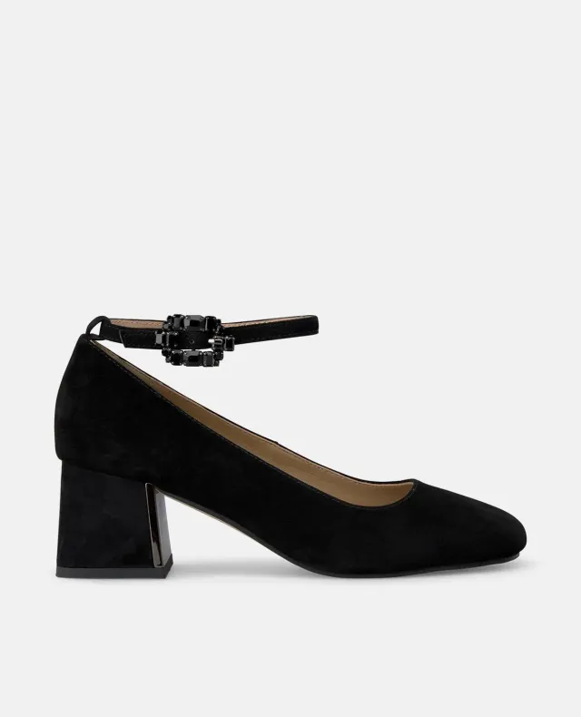 Alma en Pena I250320 escarpins noir daim talon 6 cm