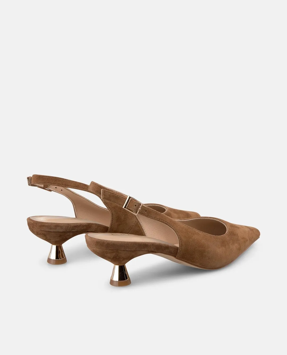 Alma en Pena V265204 escarpins cuir camel talon 4 cm