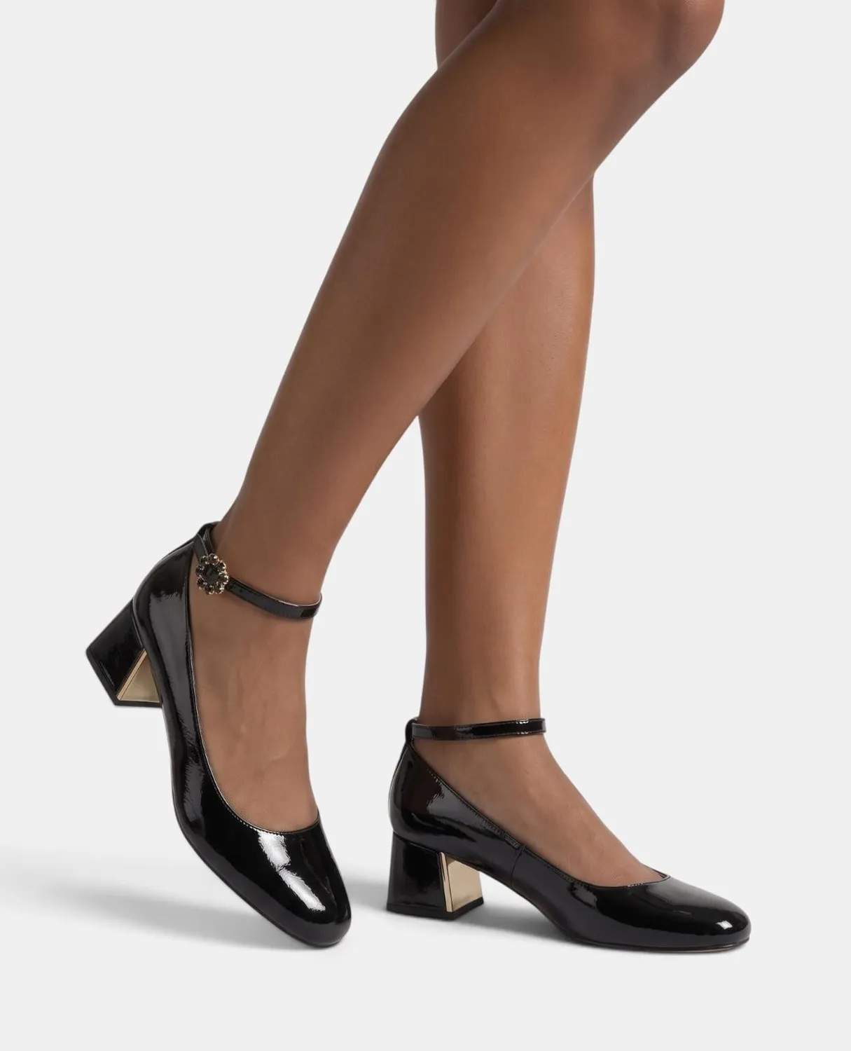 Alma en Pena I260154 escarpins vernis noirs 5,5 cm