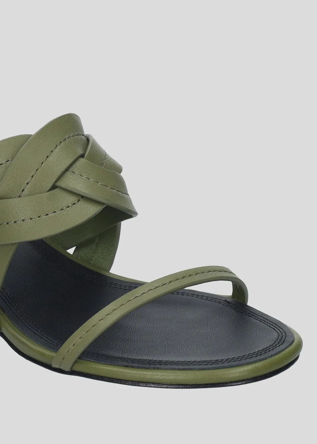 Lola Cruz Patrizia 45 mule kaki