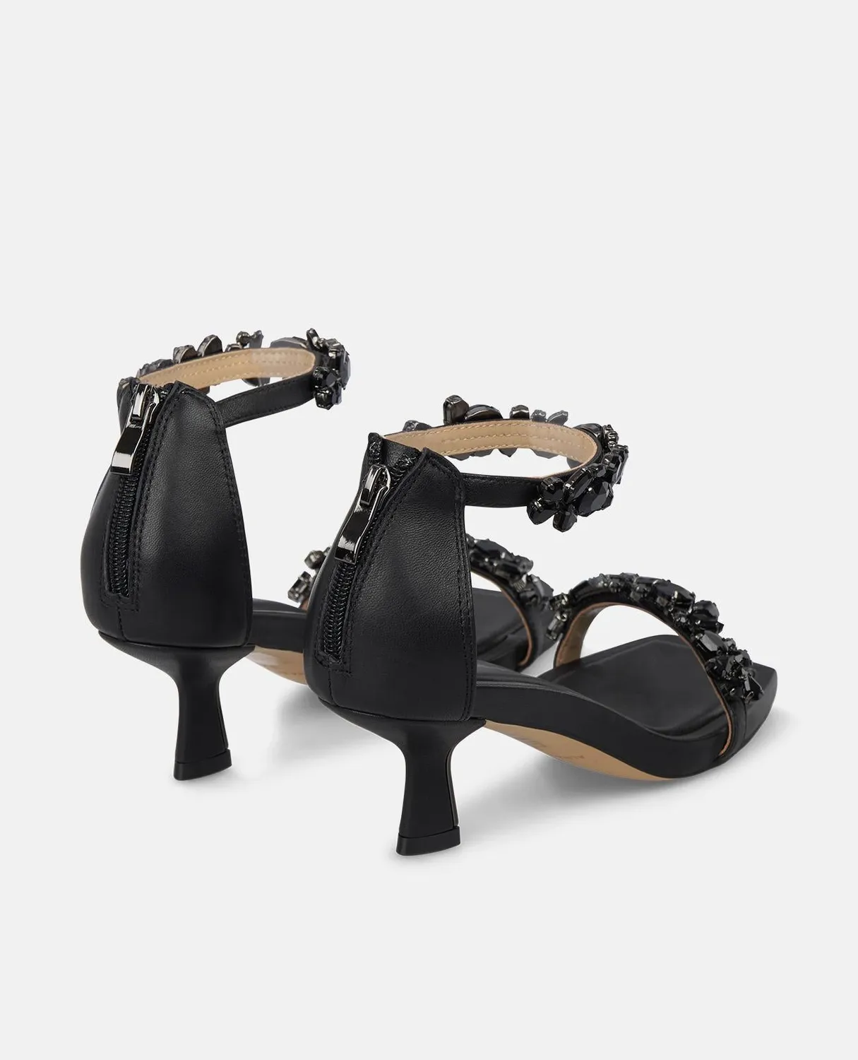 Alma en Pena I250089 sandales cuir noir strass 5,5 cm