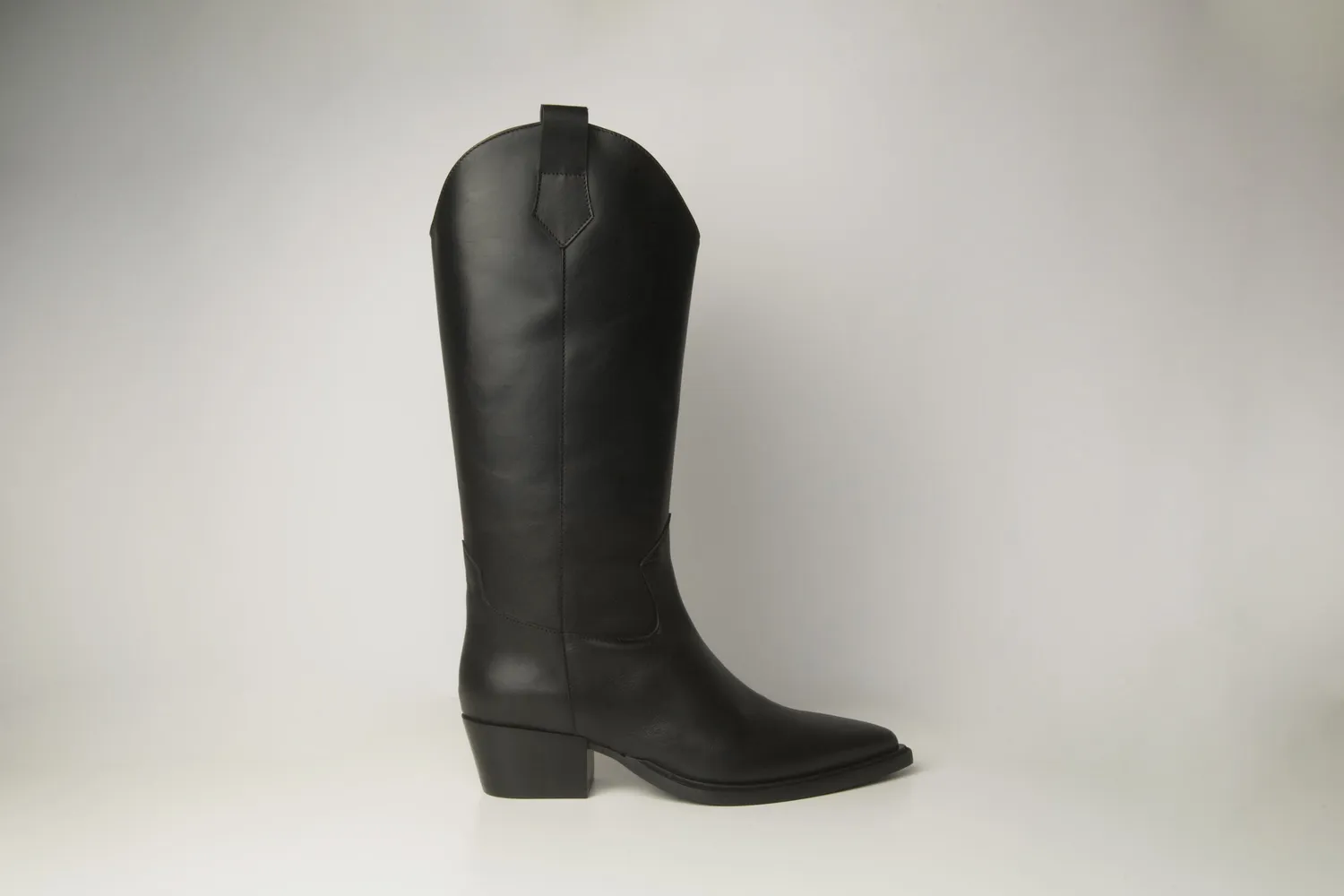 Matteo Pitti Texano bottes santiags noires cuir