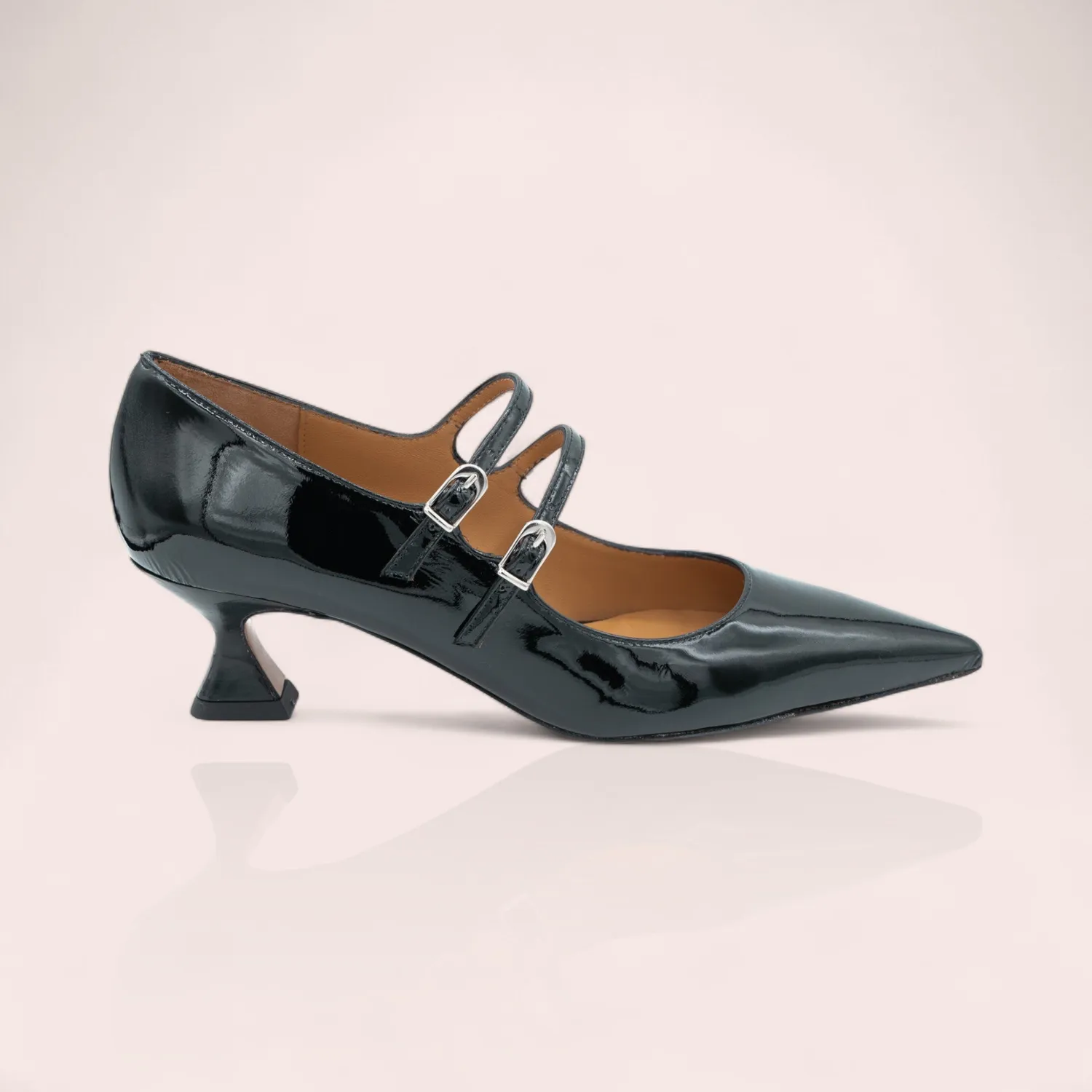 Karine Arabian Sona escarpins babies rouge cuir verni