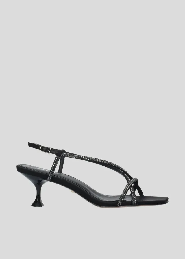 Lola Cruz Liberty 55 sandales à talon noir