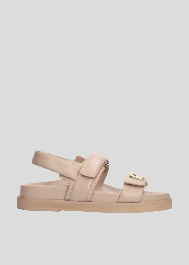 Lola Cruz Lola Flats sandales plates nude