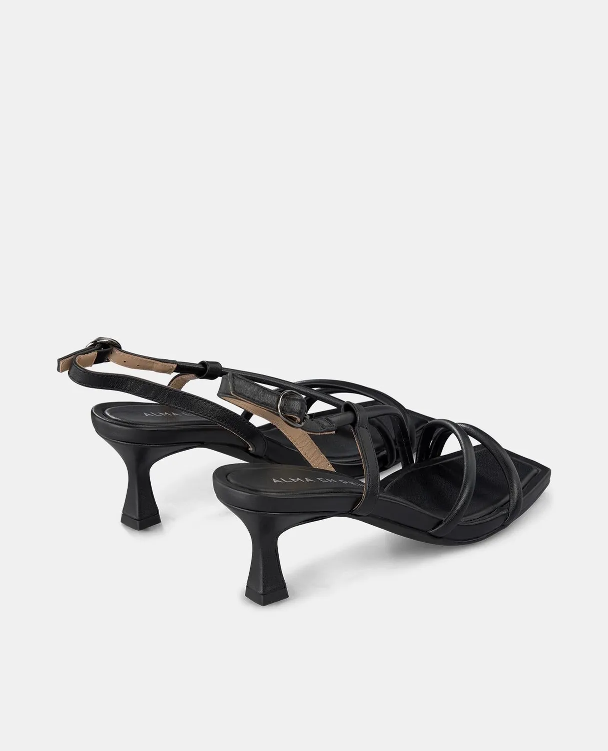 Alma en Pena V250872 sandales noires talon fin 6 cm